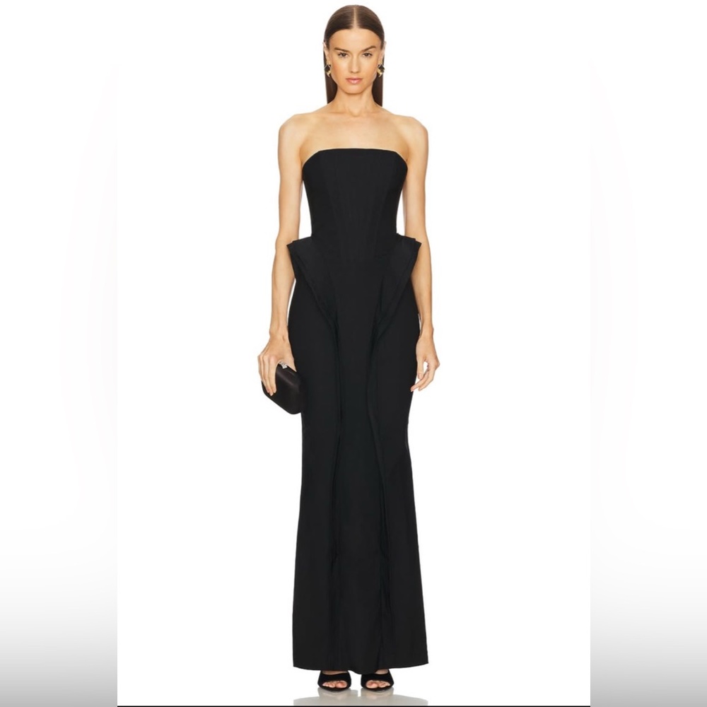 Michael Costello x REVOLVE Alondra Gown in Black